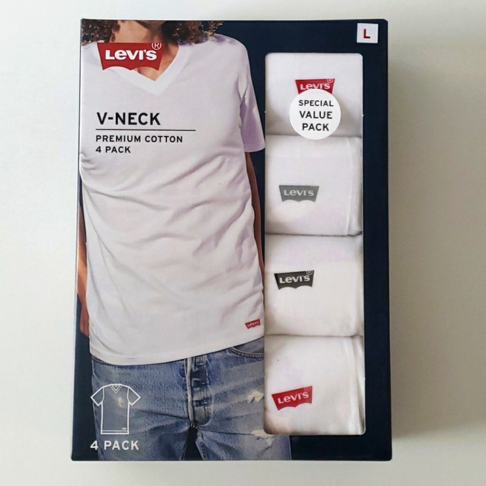 V neck white tshirt